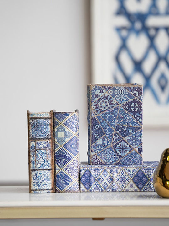 Artekko Set Cutii Decorative Lemnoase În formă de carte 4buc