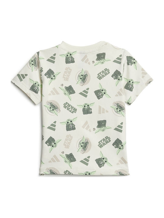 Kids' Set with Shorts Summer 2pcs Off White/multicolor Star Wars The Mandalorian