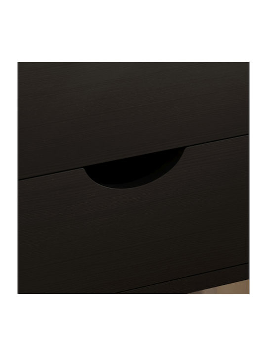 Wooden Brown Bedside Table 29.7x29.7x45cm