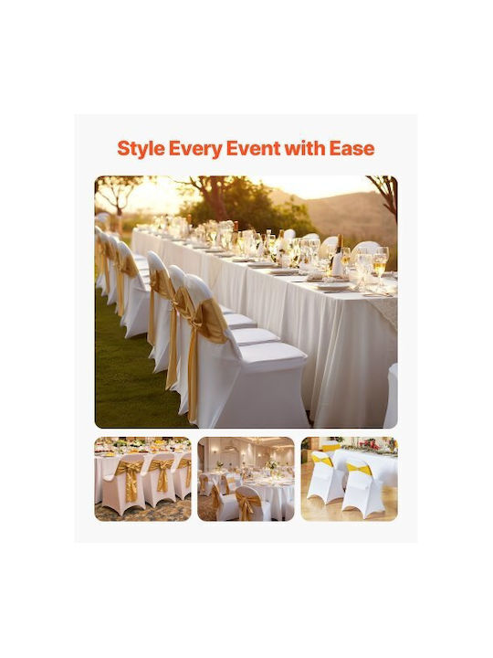 Vevor Vevor Chair Cover White 50cm 30 Pieces