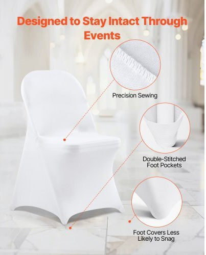Vevor Elastic Cover for Chair White 1pcs YTBS150PCSDKAOQP2001V0