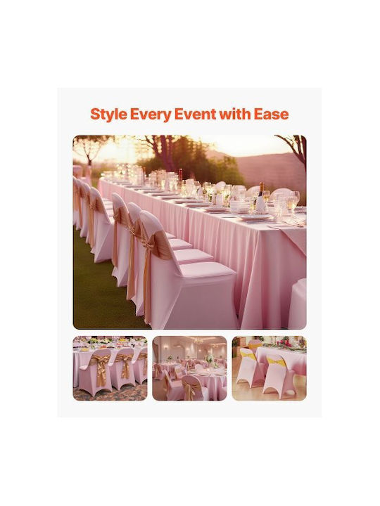 Vevor Elastische Abdeckung für Stuhl Pink 50Stück YTFS50PCSDKQSEJQP001V0