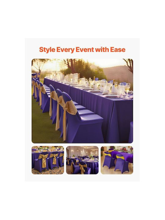 Vevor Elastic Cover for Chair Purple 50pcs YTSZS50PCSDKQTSB6001V0