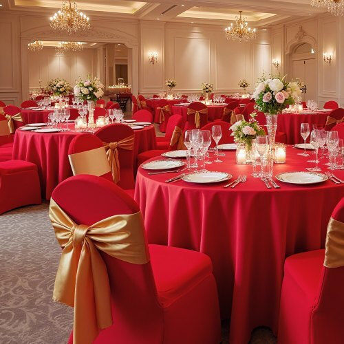 Vevor Elastic Cover for Chair Red 50pcs YTHS50PCSDKQZT1BI001V0