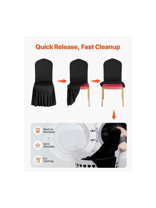 Vevor Elastic Cover for Chair Black 30pcs YTHS30PCSZKHCKBQT001V0