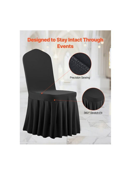 Vevor Elastic Cover for Chair Black 30pcs YTHS30PCSZKHCKBQT001V0