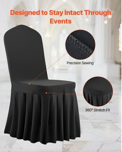 Vevor Husă Elastică Scaun Black 30buc YTHS30PCSZKHCKBQT001V0