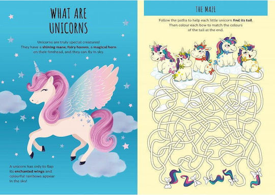 Carte De Activitati Cu Abtibilduri - Unicorni Magici
