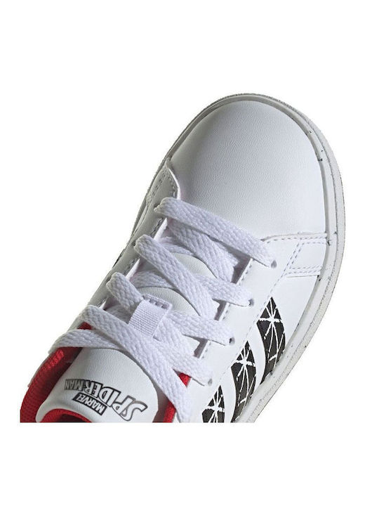 Grand Court Marvel Spider-Man Kinder Sneaker Cloud Weiß / Core Schwarz / Better Scarlet