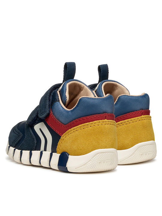 B IUPIDOO Παιδικά Sneakers Ανατομικά με Σκρατς Μπλε