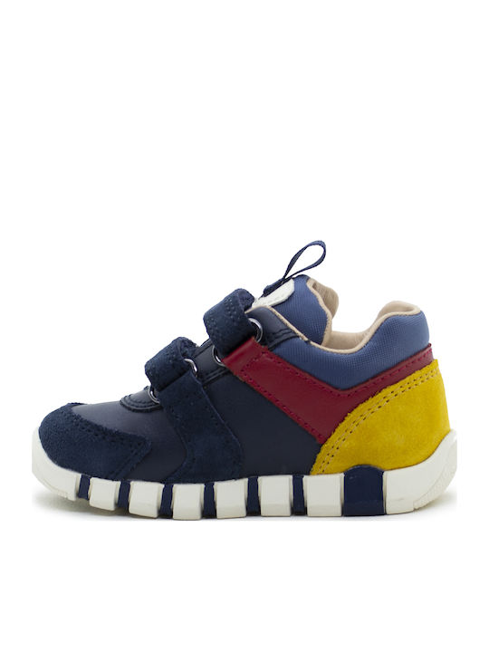 B IUPIDOO Παιδικά Sneakers Ανατομικά με Σκρατς Μπλε