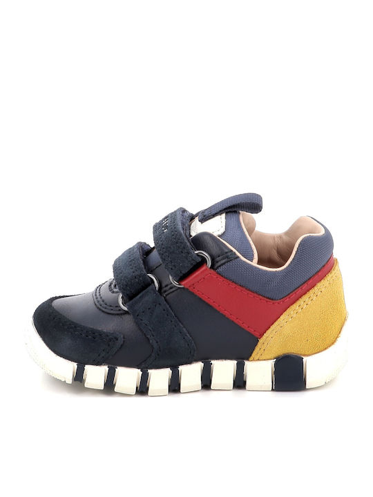 B IUPIDOO Παιδικά Sneakers Ανατομικά με Σκρατς Μπλε