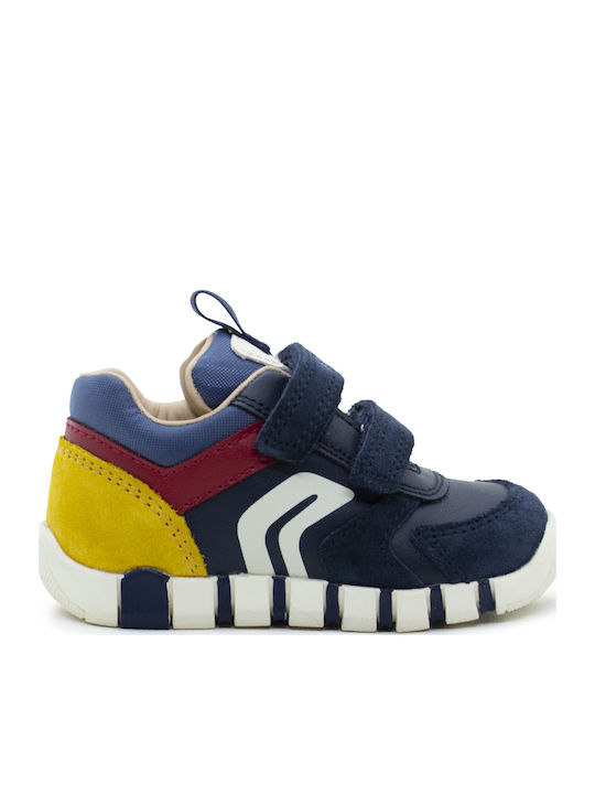B IUPIDOO Παιδικά Sneakers Ανατομικά με Σκρατς Μπλε