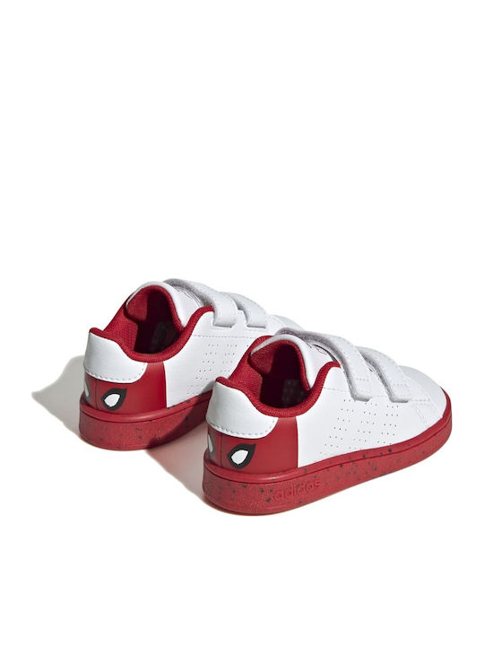 Marvel Advantage Hook Loop Παιδικά Sneakers με Σκρατς Λευκά
