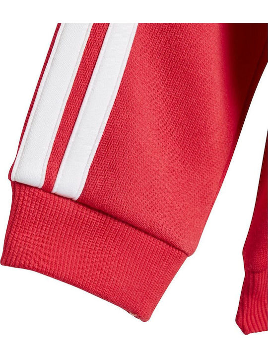 Kids Sweatpants Set Red 2pcs 3-Stripes