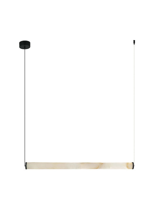 Zambelis Lights Black Pendant Light Rail