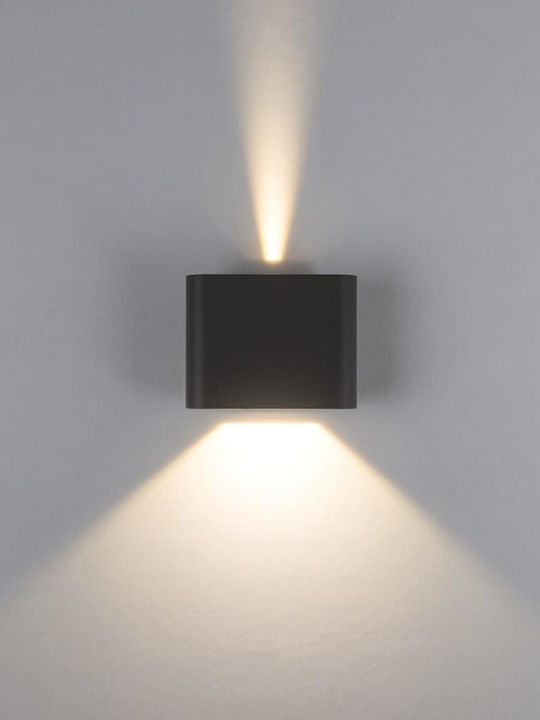 Zambelis Lights Wall-Mounted Outdoor Light LED IP65 6W Double Beam