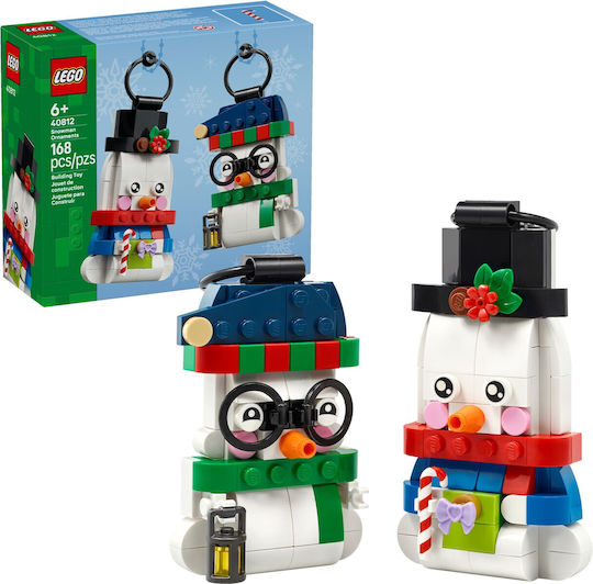 LEGO Building Blocks Snowman Ornaments for 6+ Years 168 Pieces