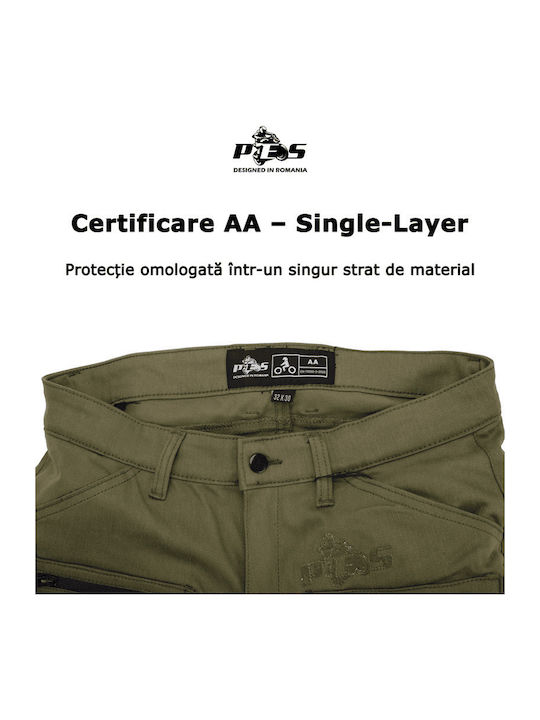 Cargo Core Bărbați Pantaloni Motocicletă Verde