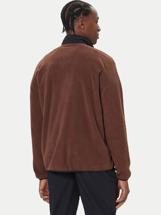 Ανδρική Ζακέτα Fleece Καφέ