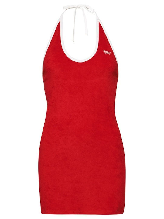 Rochii De Vară Pentru Femei Mini Sport Rochie Fără Mâneci Roșie