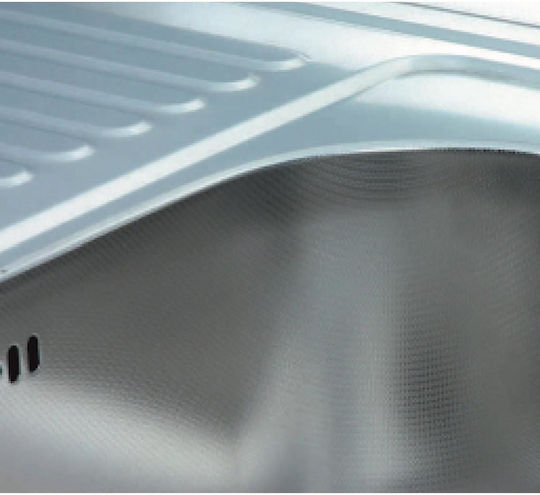 Inter Ceramic 7642D Ένθετος Inox με Μπαταρία Μ76xΠ42cm Ασημί