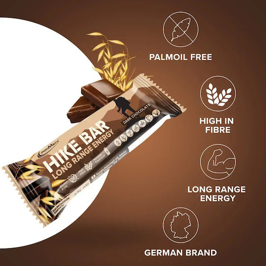IronMaxx Hike Riegel mit 7.5gr Protein & Geschmack Dunkle Schokolade 60gr