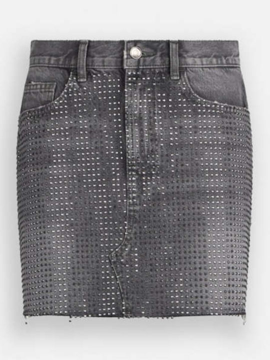 Τζιν Ψηλόμεση Mini Φούστα Denim