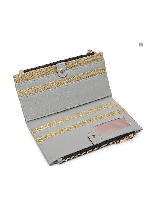 Leather Women's Wallet Classic Gray