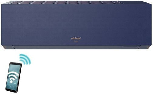 Toyotomi Erai Air Conditioner Inverter 9000 BTU A+++/A++ with Artificial Intelligence Midnight Blue