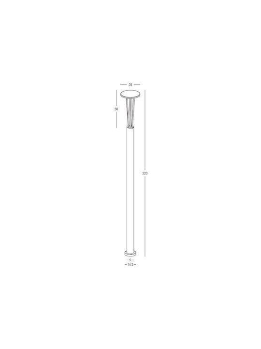 Zambelis Lights Κολώνα LED 25cm Zambelis Lights Κολώνα LED 25cm