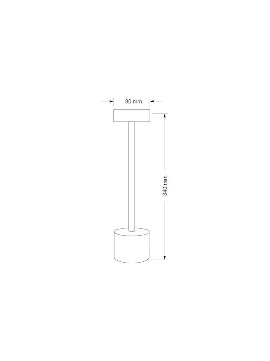 Adeleq Adeleq Außenstehlampe LED Für Außenbereich 3W Mit Warmweißem Licht IP44 Schwarz