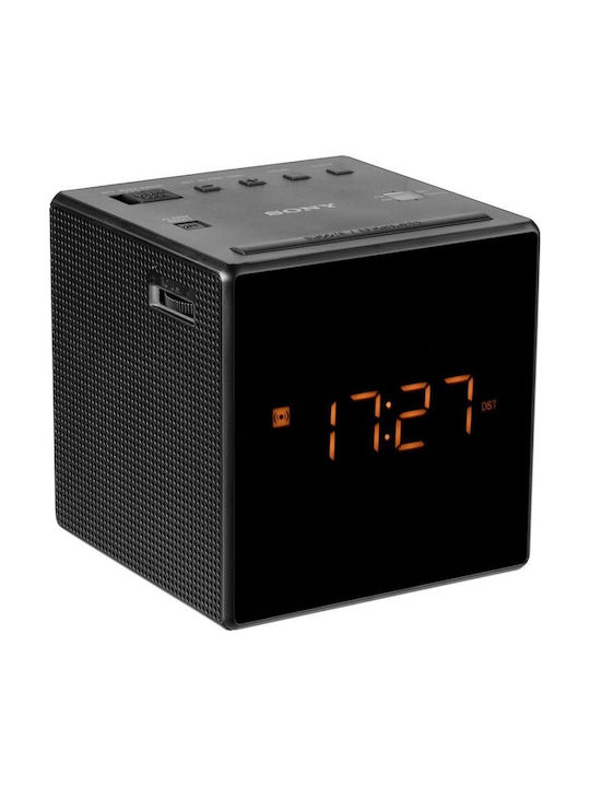 Sony Tabletop Digital Clock with Alarm & Radio Black ICF-C1TB