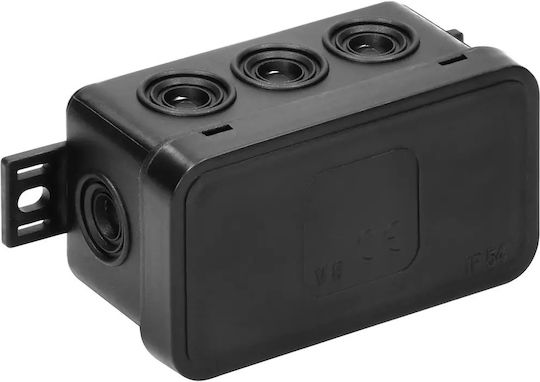 Orno Surface Mounted Electrical Box IP54 in Black Color