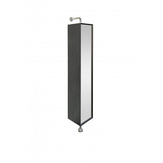 Coloană de baie Inter Ceramic Blake Icp 2525mb Mdf Rotativă Rezistentă la Umiditate 1500x250 mm Negru