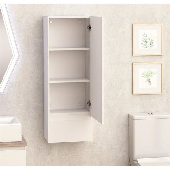 Badezimmer-Säule Inter Ceramic Icp 134neu 2 Türen PVC Weiß