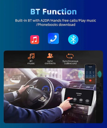 Car Audio System for Citroen Berlingo 2008-2019 (Bluetooth/USB/WiFi/GPS/Apple-Carplay/Android-Auto) with Touch Screen 9"