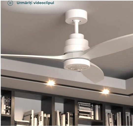 Cecotec EnergySilence Aero 5200 Ανεμιστήρας Οροφής 132cm με Φως Λευκός