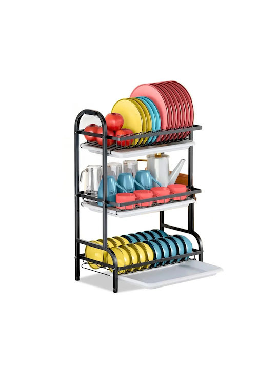 Scurgător De Chiuvetă Metalic Negru 53x23.5x61cm