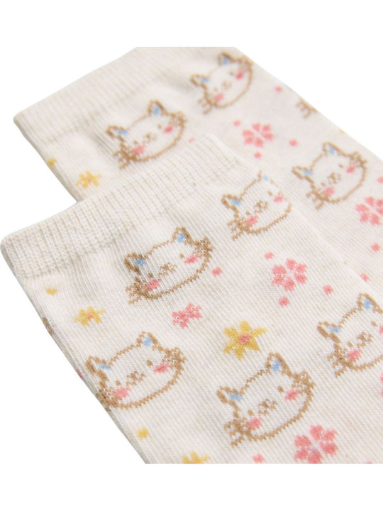 Ysabel Mora Kindersocken Μπεζ-μπλε Σκούρο 2 Paar