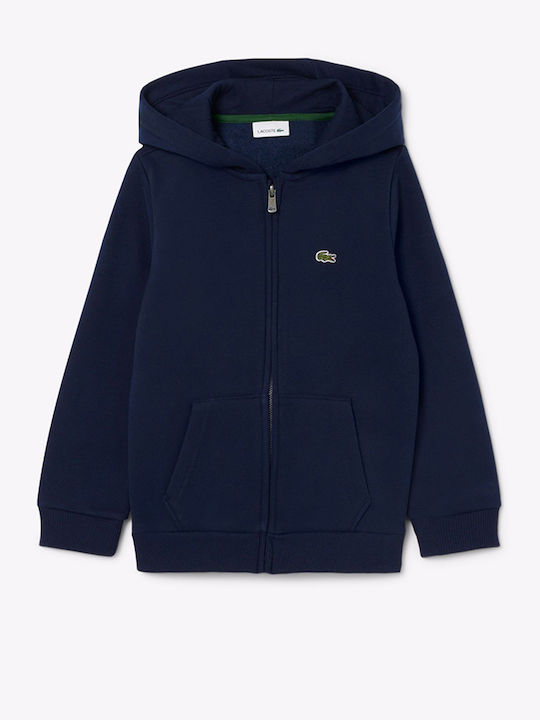Lacoste Παιδική Ζακέτα Φούτερ Navy Blue