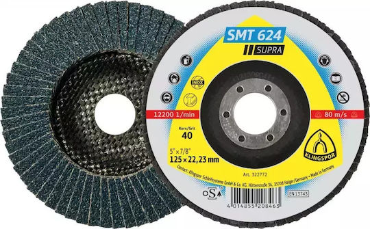 Klingspor Δίσκος Λείανσης Πτερύγια 125mm Κόκκος 120 Smt 624 222111