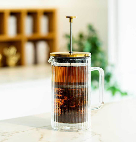 Vialli Design Tulip Double-walled French Press Gold Matte 1 L