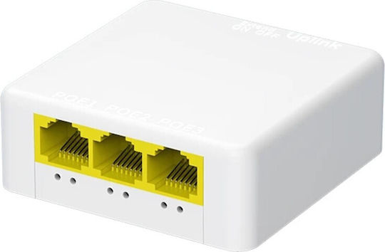 E Zy.Net 4-port 3+1 PoE+ Wiederholer