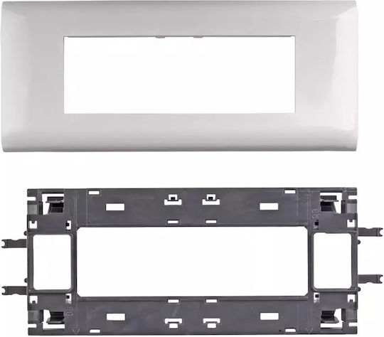 Legrand Βάση Στήριξης 6 Στοιχείων με Κάλλυμα 85mm Mosaic 010996