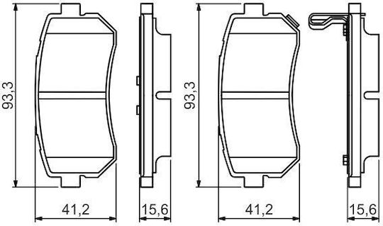 Bosch Brake Pad Set Disc Brake 0 986 495 354