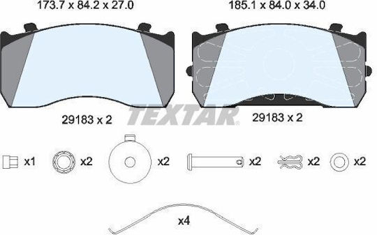 Textar 2918301 Brake Pad Set Disc Brake