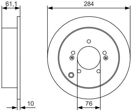 Bosch Brake Disc 0 986 479 U37