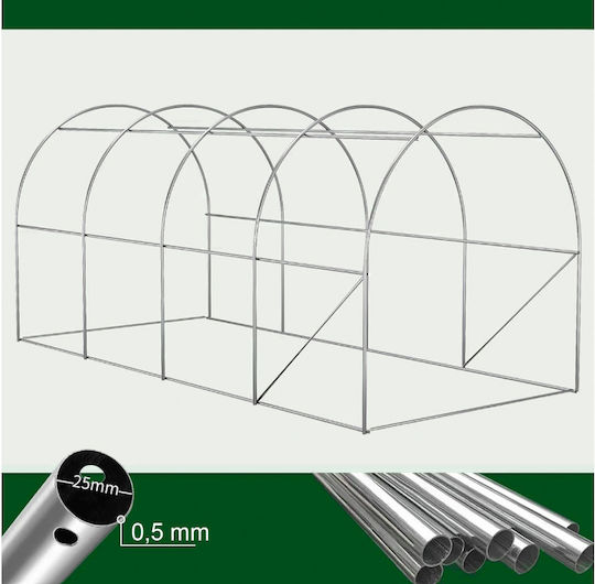 MalTec Gewächshausabdeckung 2.5x4x2m