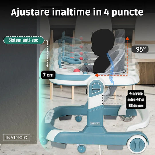 Invincio Strada cu Muzică Albastru